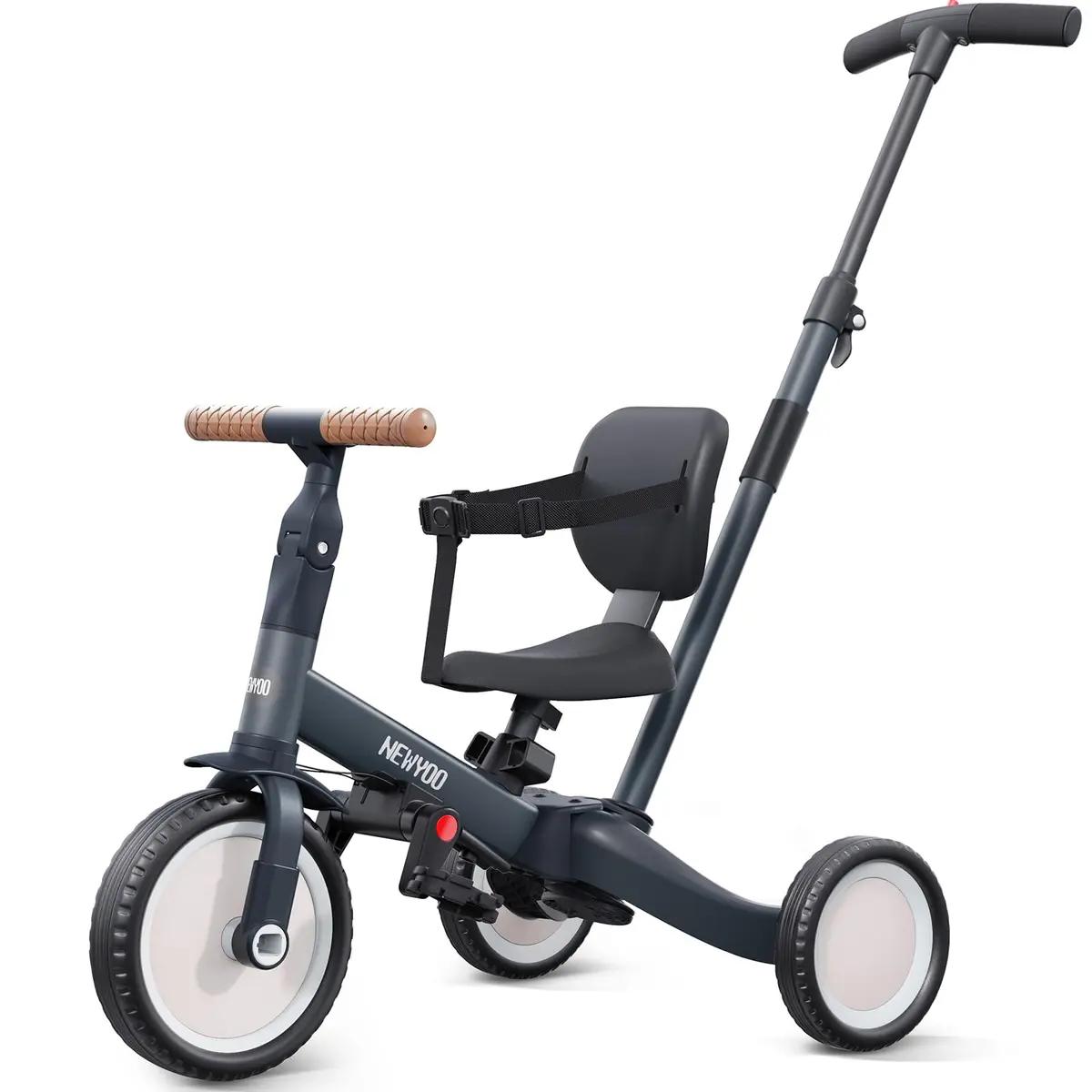 newyoo TR007 5-in-1 Tricycle for Toddlers 1-3 Years | ASTM & EN188 Approved Carbon Steel Ride-On Toy - main product image