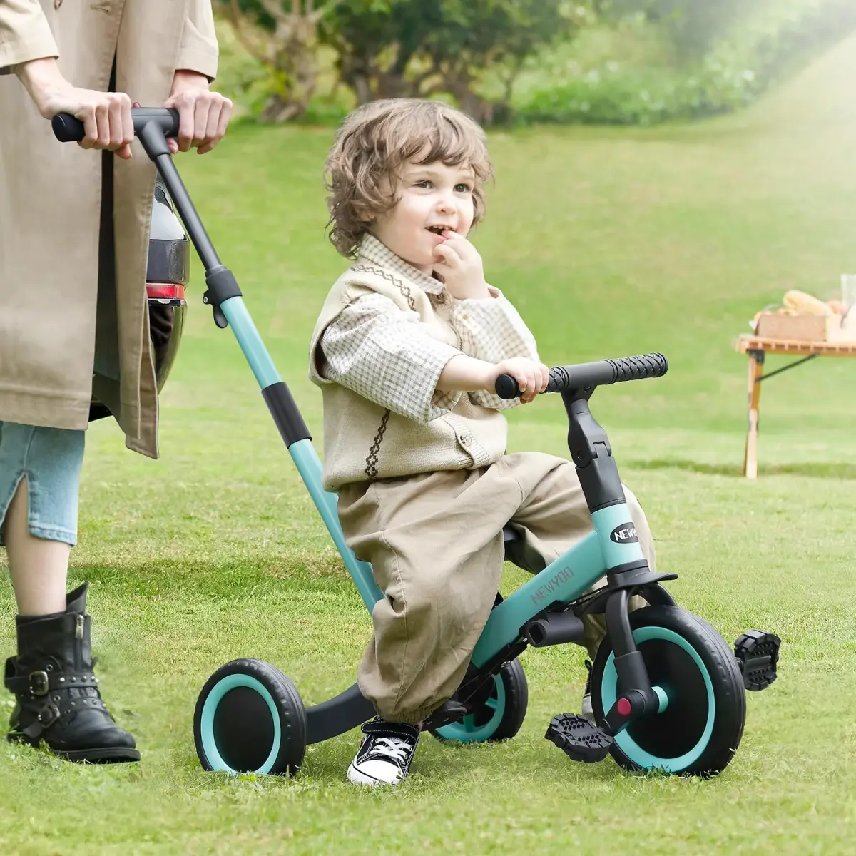 newyoo TR007 5-in-1 Tricycle for Toddlers 1-3 Years | ASTM & EN188 Approved Carbon Steel Frame - view 6