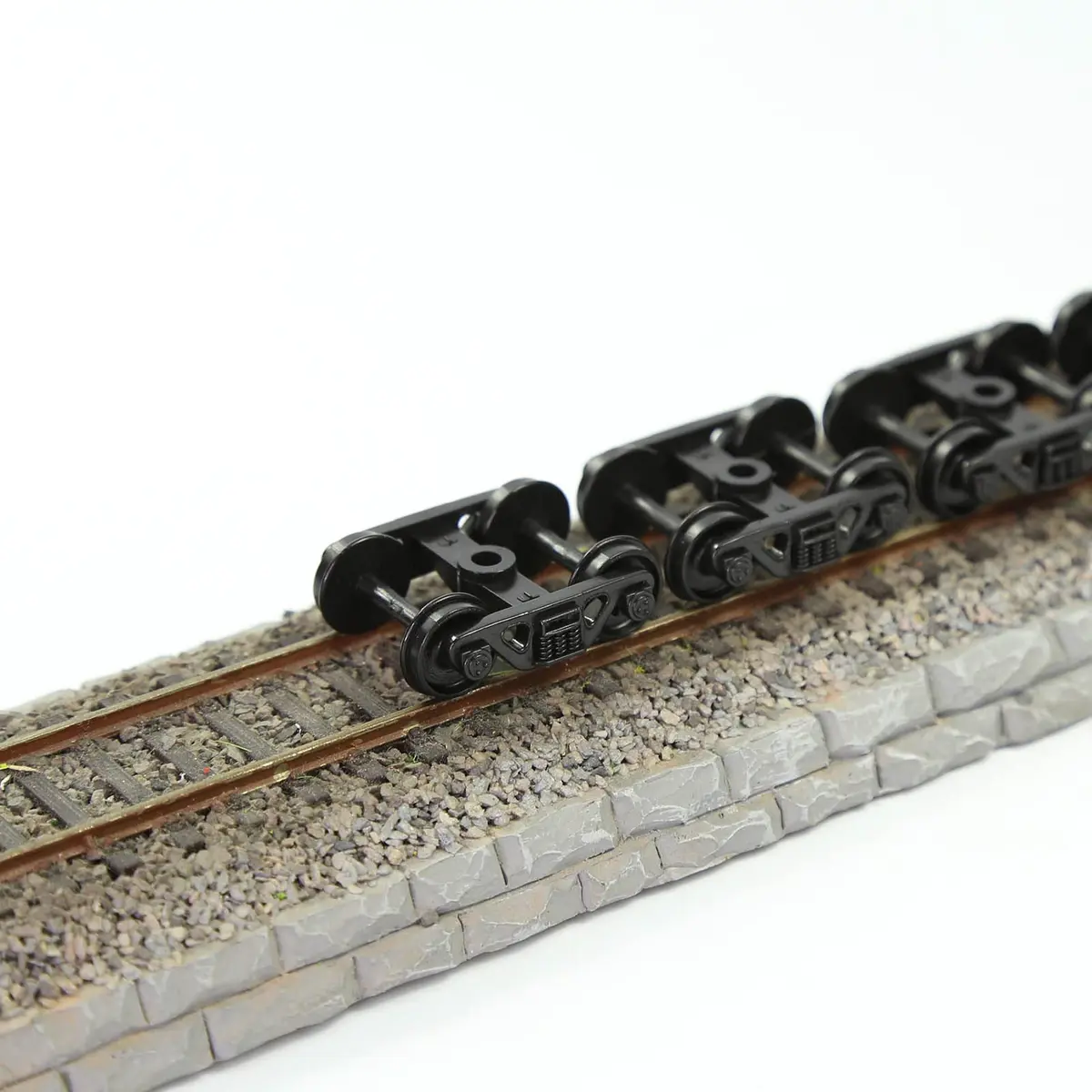 Evemodel Model Train Bogie 12pcs HO Scale 1:87 | Durable Plastic Wheels for HO Model Railways - view 2