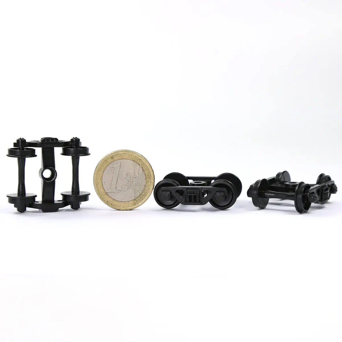 Evemodel Model Train Bogie 12pcs HO Scale 1:87 | Durable Plastic Wheels for HO Model Railways - view 4