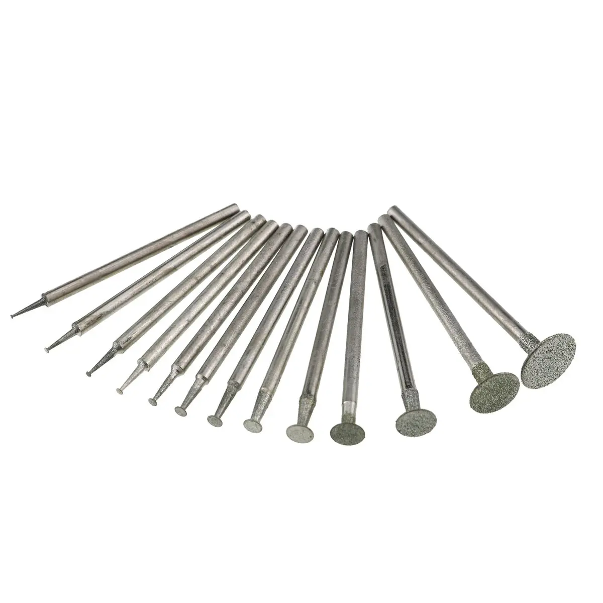 JianLing 13-Piece Diamond Grinding Burr Set 2.35mm Shank | T-Shape Head for Rotary Tools - view 3