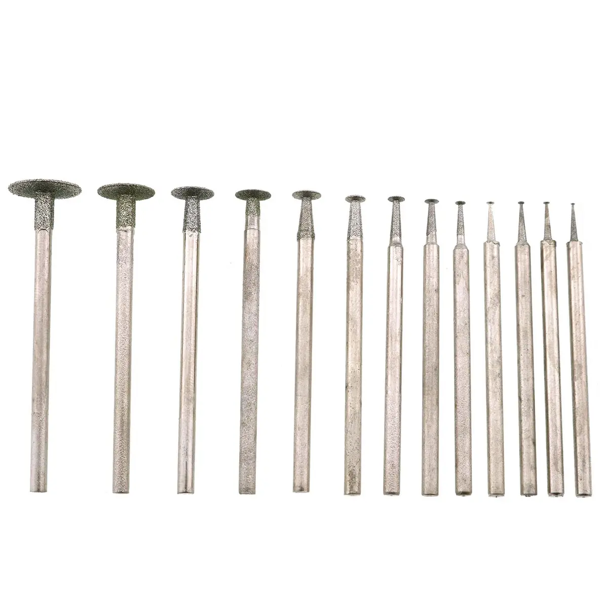 JianLing 13-Piece Diamond Grinding Burr Set 2.35mm Shank | T-Shape Head for Rotary Tools - view 4