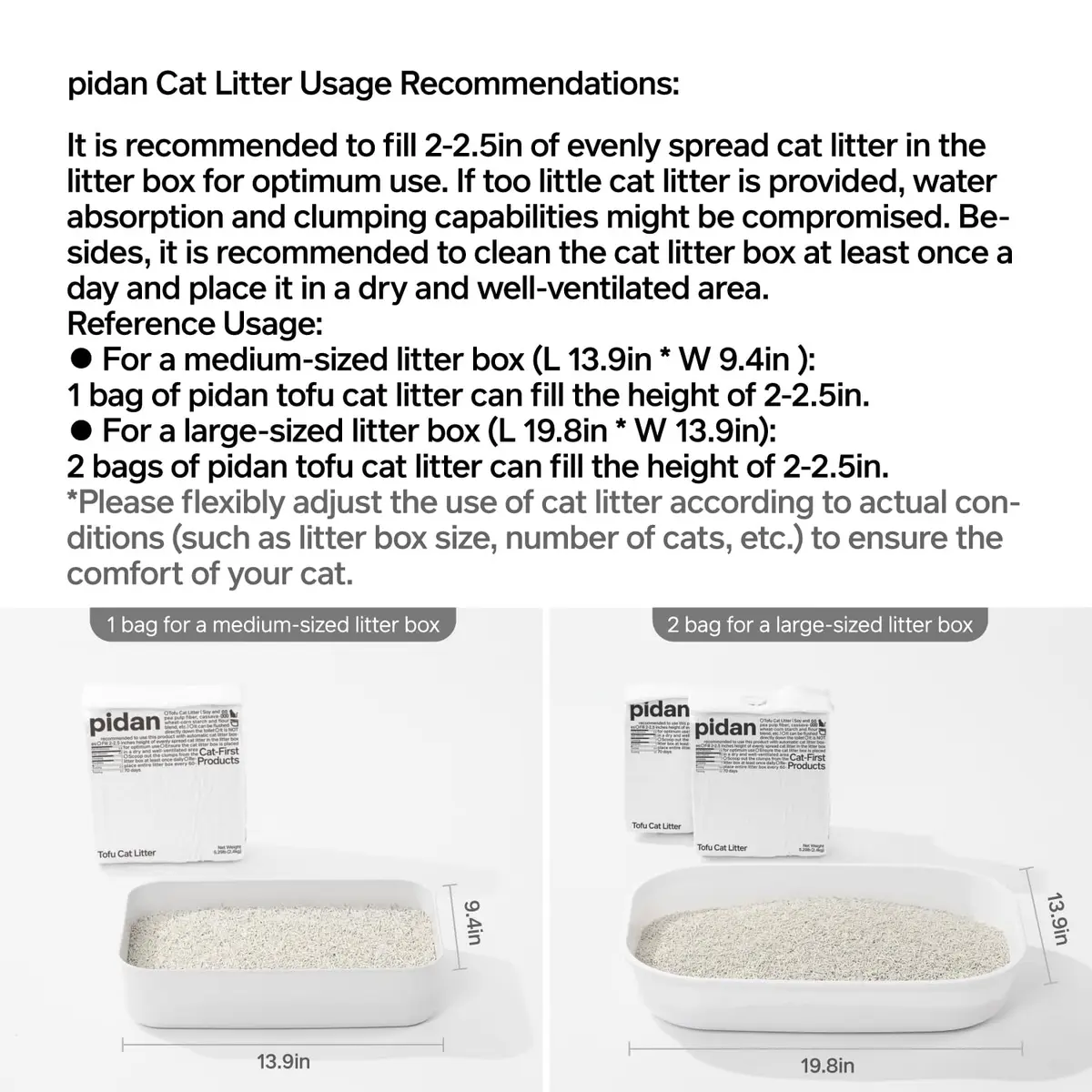 pidan Tofu Cat Litter Clumping, Flushable, Plant Based 5.3lb | Ultra Absorbent & Dust-Free - view 6