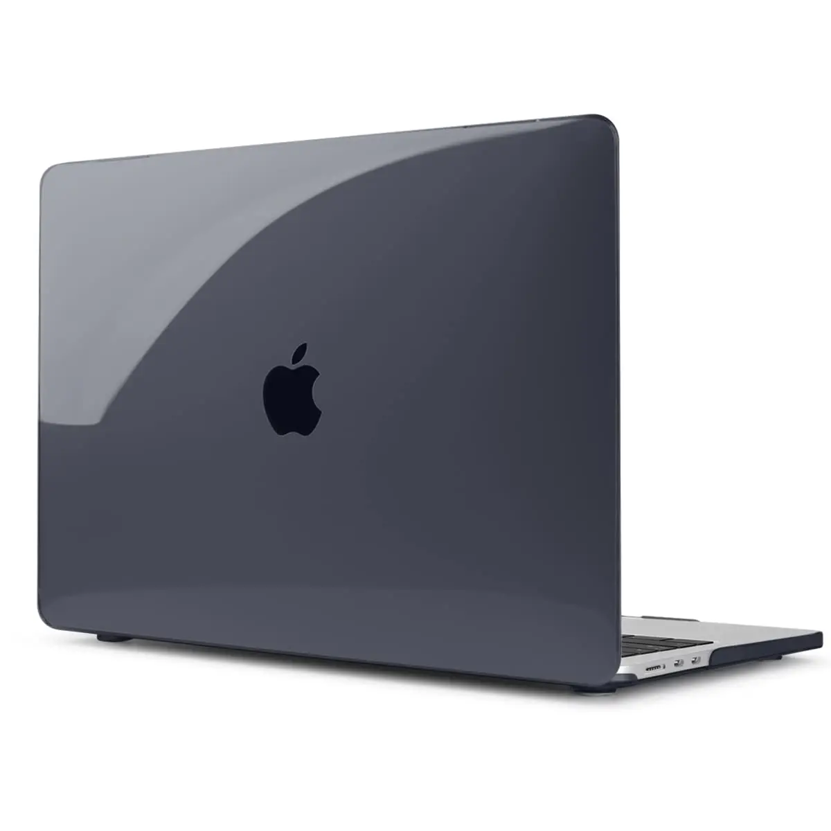 Teryeefi MacBook Air 13.6 Inch Case with Keyboard Cover & USB Adapter | Crystal Black Hard Shell for M2/M3/M4 Chip (A2681/A3113/A3240) - view 4