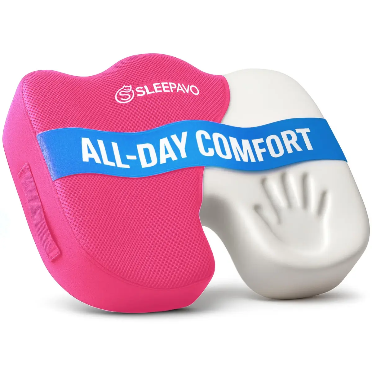 Sleepavo Office Chair Cushion, Seat Cushion for Tailbone Pain Relief Butt | Ergonomic Memory Foam Support - main product image