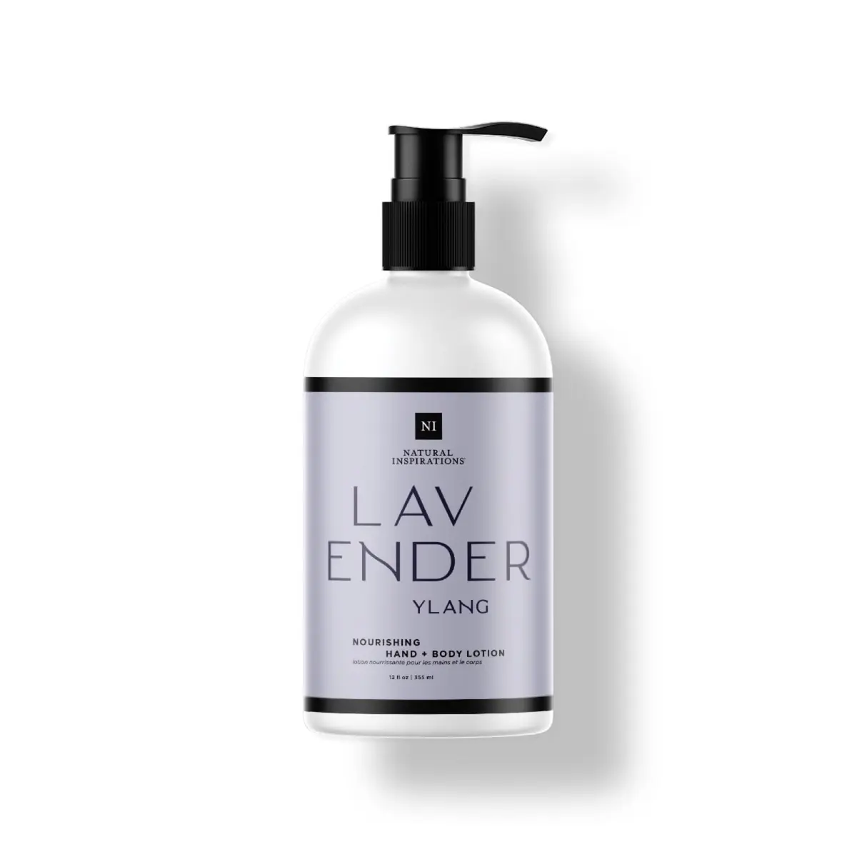 Natural Inspirations Lavender Ylang Nourishing Hand + Body Lotion 12oz | Hydrates & Nourishes with Botanicals - main product image