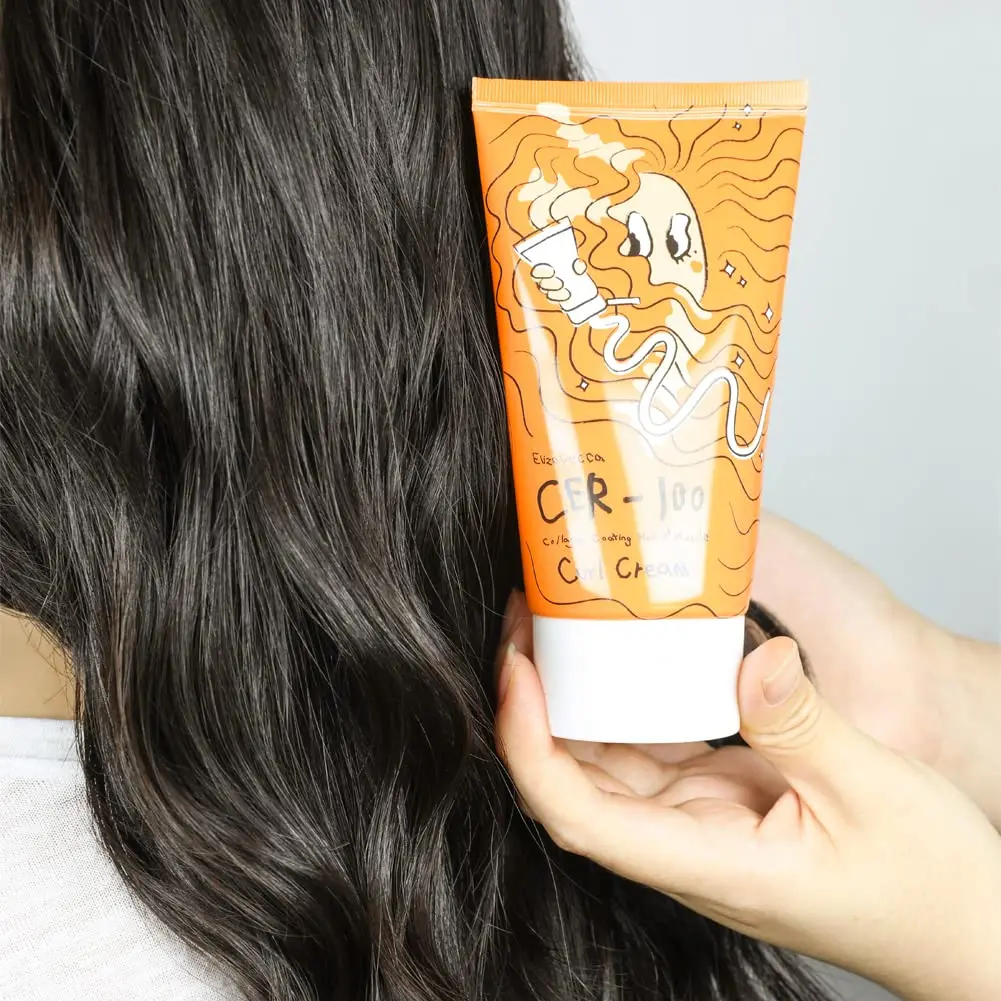 Elizavecca CER-100 Collagen Coating Hair A+ Muscle Curl Cream 120 ml | Moisturizes & Restores Elasticity - view 8
