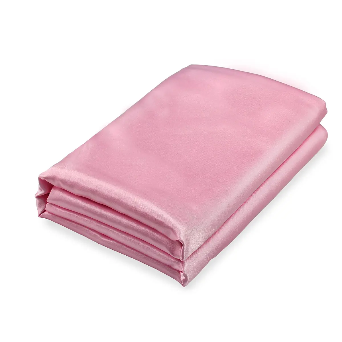 Homiest Pink Satin Flat Sheet Twin | Silky, Wrinkle-Resistant, Hair & Skin Friendly - main product image