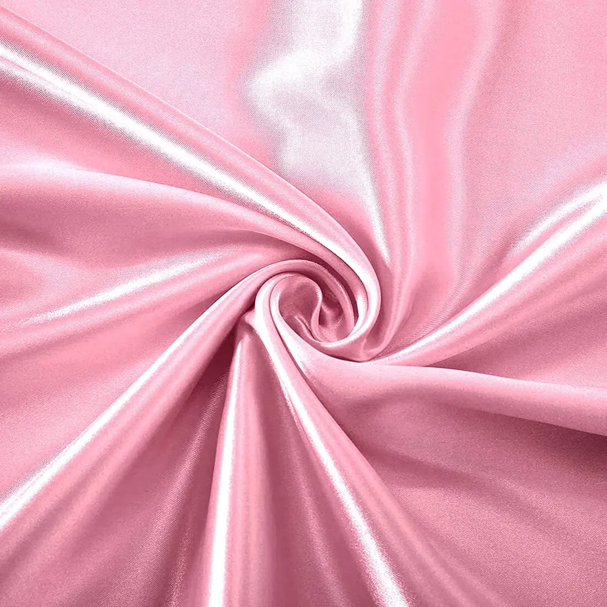 Homiest Pink Satin Flat Sheet Twin | Silky, Wrinkle-Resistant, Hair & Skin Friendly - view 3