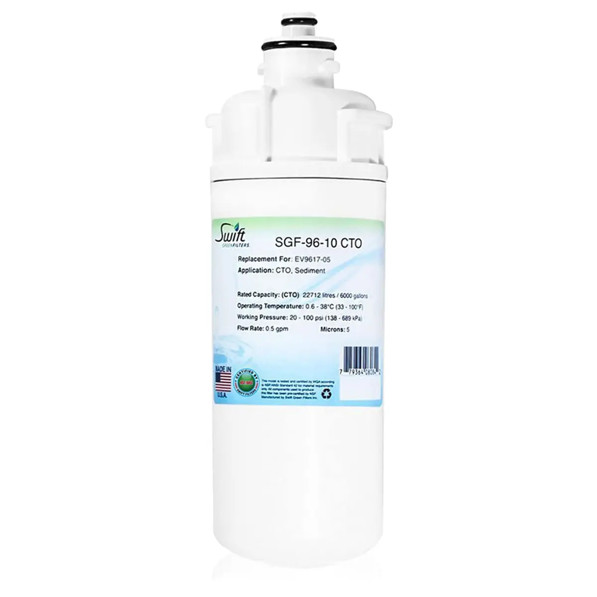 Swift Green Filters SGF-96-10 CTO Compatible Commercial Water Filter Cartridge 2 Pack | Reduces VOCs & Odor - view 6