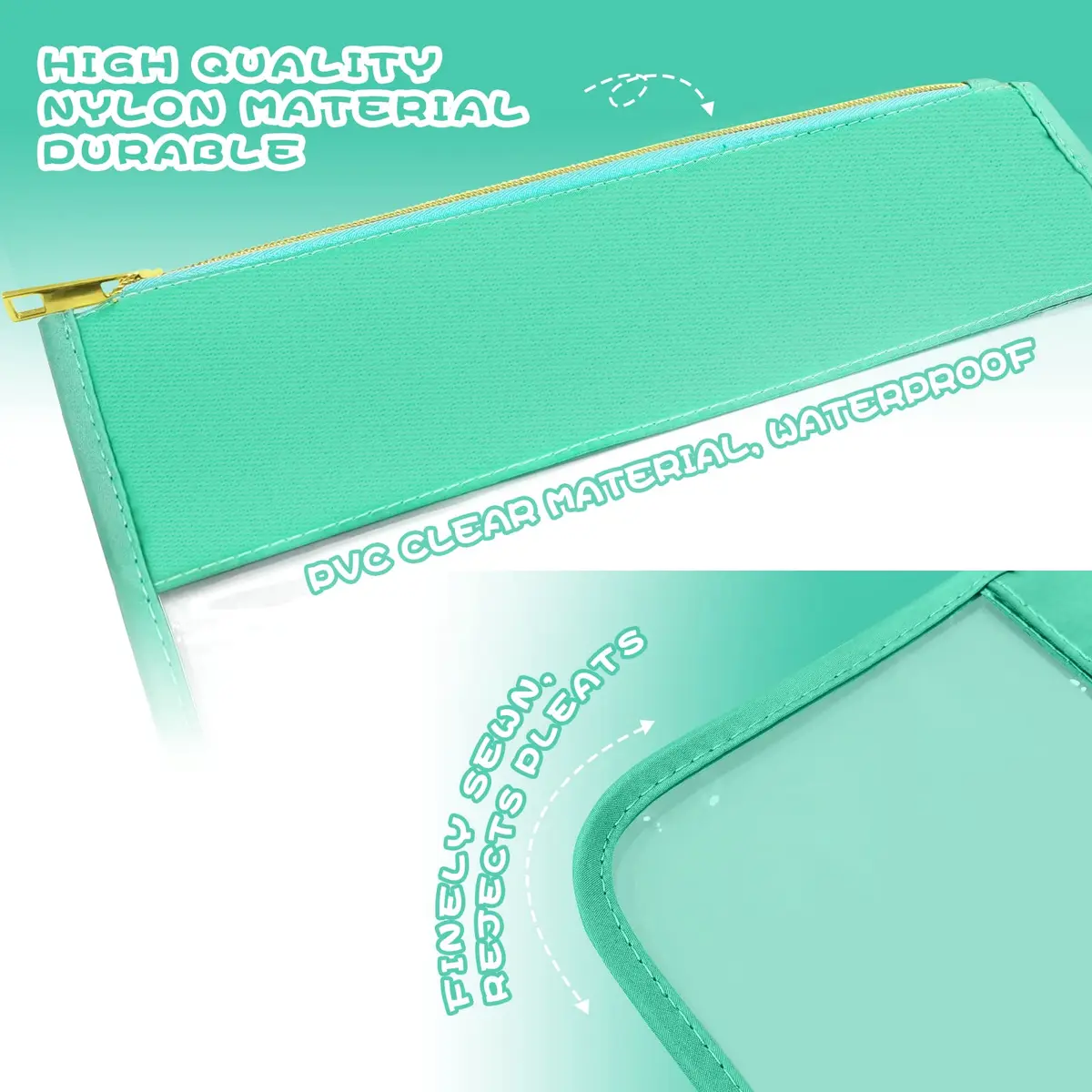 LOKFAR Cosmetic Bag 30cm x 23cm | Waterproof Nylon Makeup Toiletry Pouch - view 5