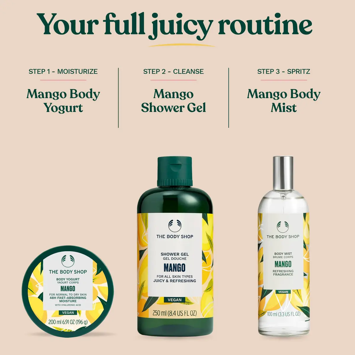 The Body Shop Mango Body Yogurt 6.91 oz | Instantly Absorbing Hydration for Normal to Dry Skin | Vegan - view 6