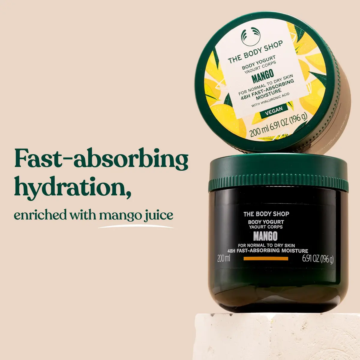 The Body Shop Mango Body Yogurt 6.91 oz | Instantly Absorbing Hydration for Normal to Dry Skin | Vegan - view 2