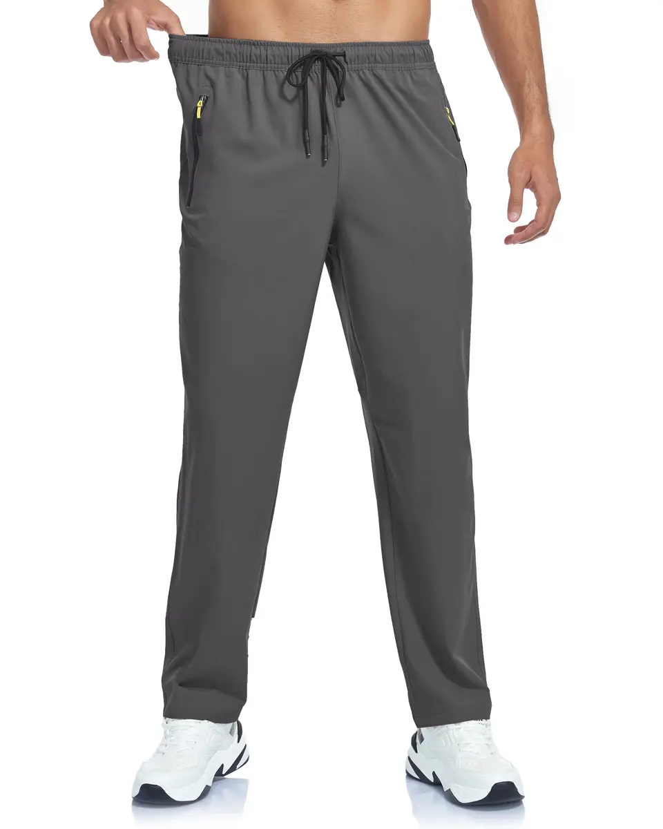 GAXIDES Mens Hiking Pants Lightweight Quick Dry Waterproof 2XL | Breathable, UPF 50+ with Zipper Pockets - view 3