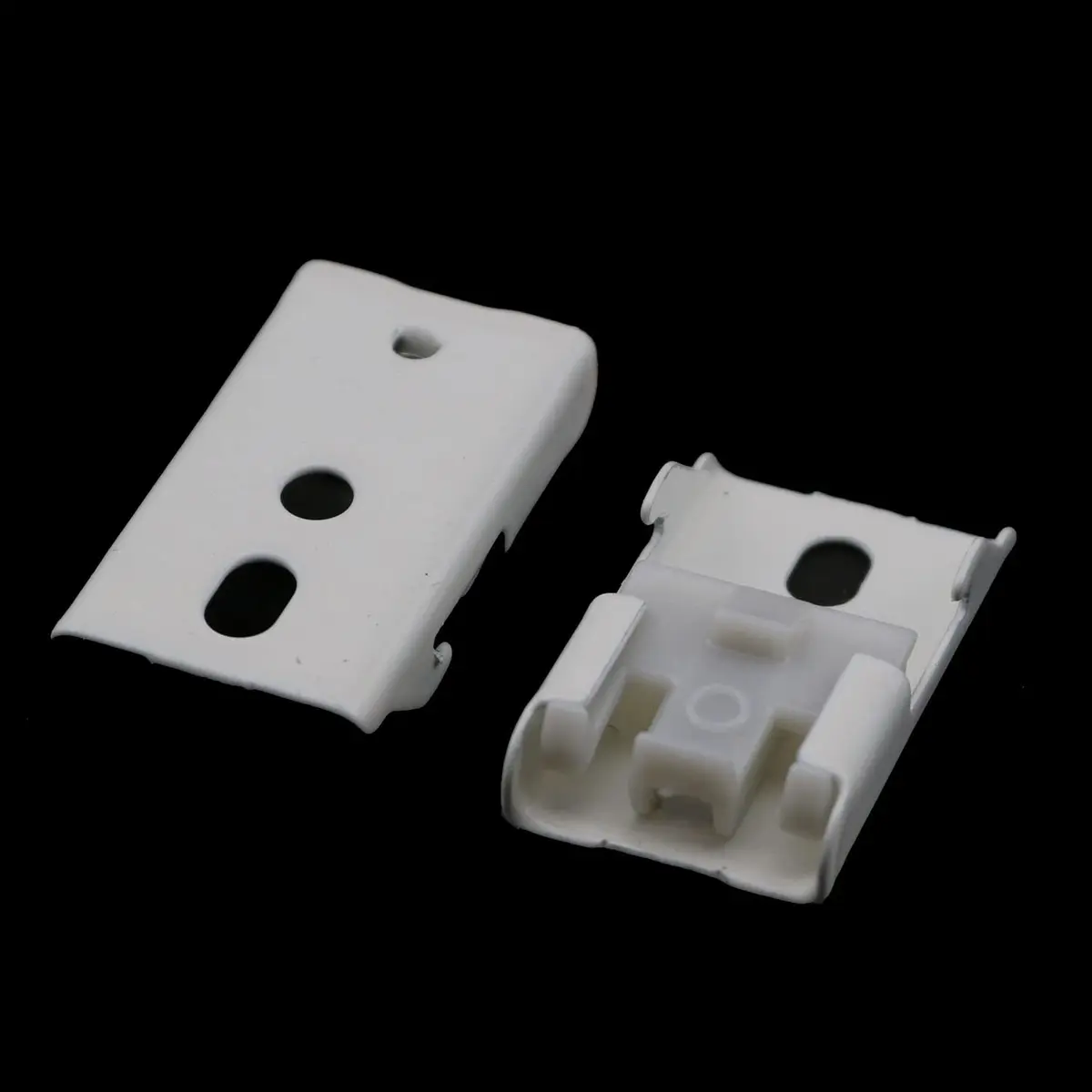 MEETOOT 12pcs Curtain Track Mounting Bracket White Ceiling Mount Brackets 36mm Support Load 3kg - view 5