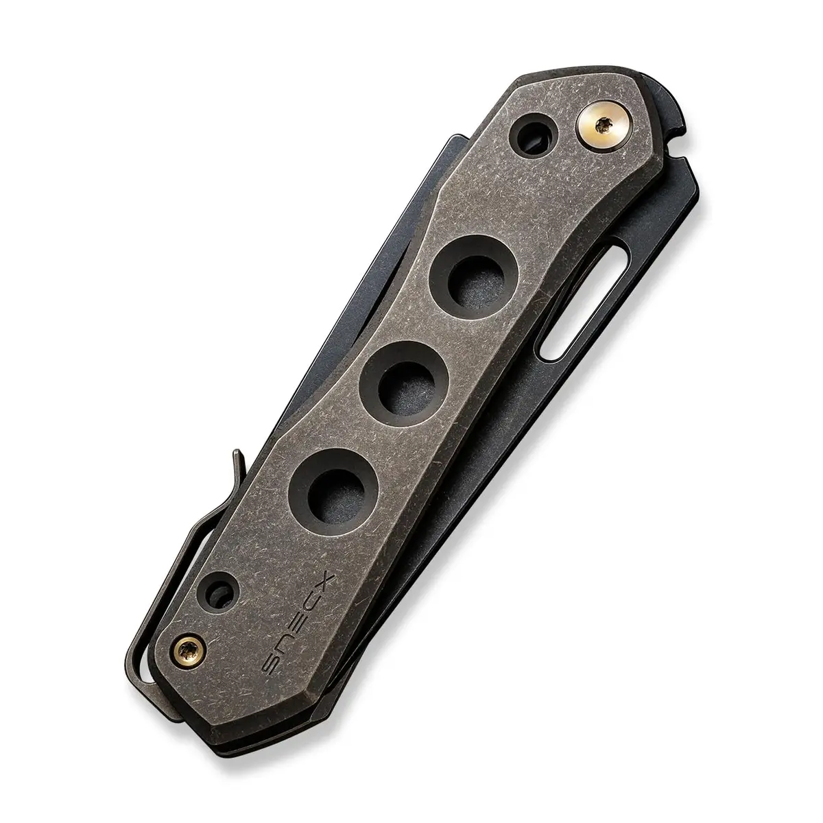 WeKnife WE210314 Vision R Superlock Bronze | 4.5" Closed, CPM-20CV Blade, Titanium Handle - view 5