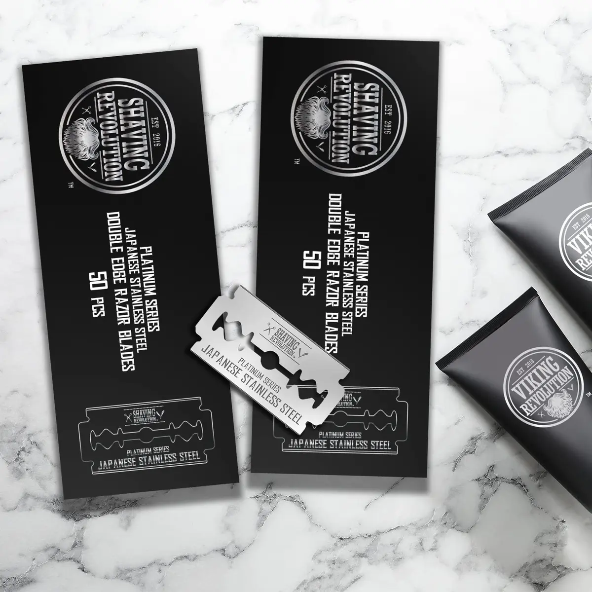 SHAVING REVOLUTION Double Edge Razor Blades 100 Count | Platinum Japanese Stainless Steel for a Precise, Smooth Shave - view 7