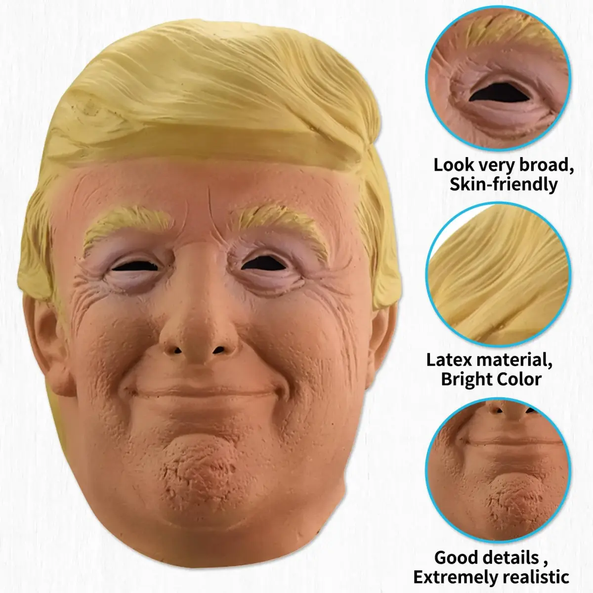 Gadluckki Realistic Old Man Latex Mask | Full Head Cosplay Costume for Adults (250g) - view 4