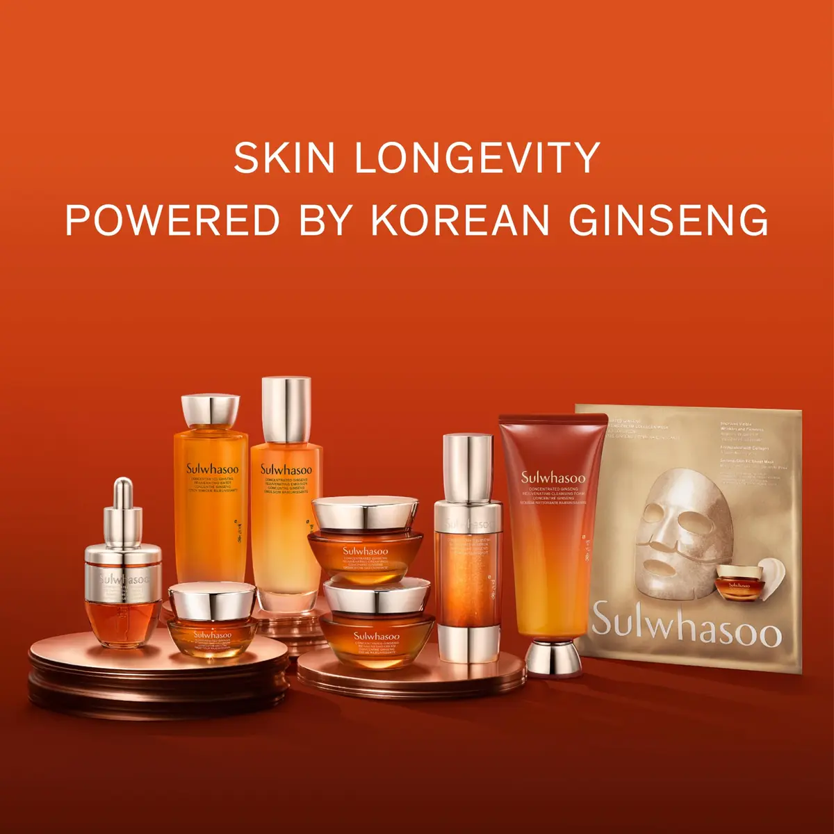 Sulwhasoo Concentrated Ginseng Rejuvenating Cream Collagen Mask 5 Pack | Visibly Smooth Fine Lines & Reinforce Skin Resilience - view 9