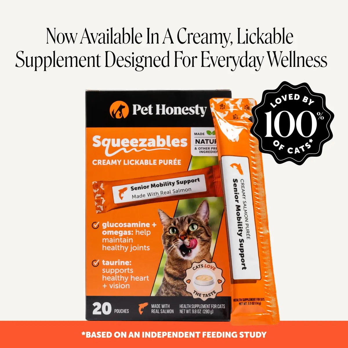 Pet Honesty Vet Backed Senior Cat Joint Supplement, Chicken, 300 Chews | Supports Mobility & Comfort - view 5