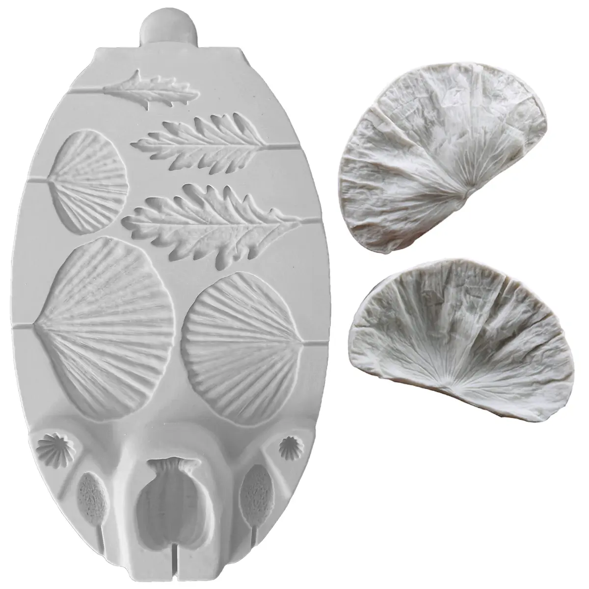 ZHUOJIE Food Preparation Mold Silicone Flower & Leaf Set | Sugarcraft & Chocolate Tool - view 2
