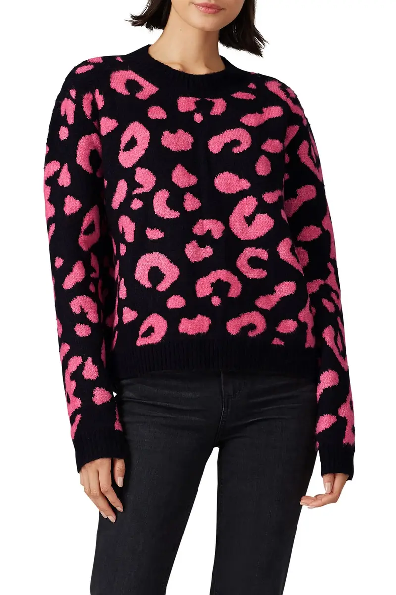 Line + Dot Civet Sweater Crew Neck Cotton & Polyester | Multicolored, Large - view 3