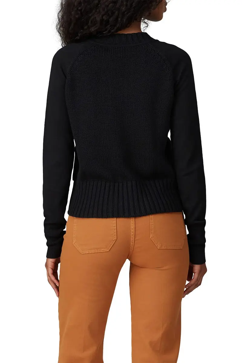 KF/KaufmanFranco Collective Exposed Zipper Knit Sweater Small | Black, US Size - view 4