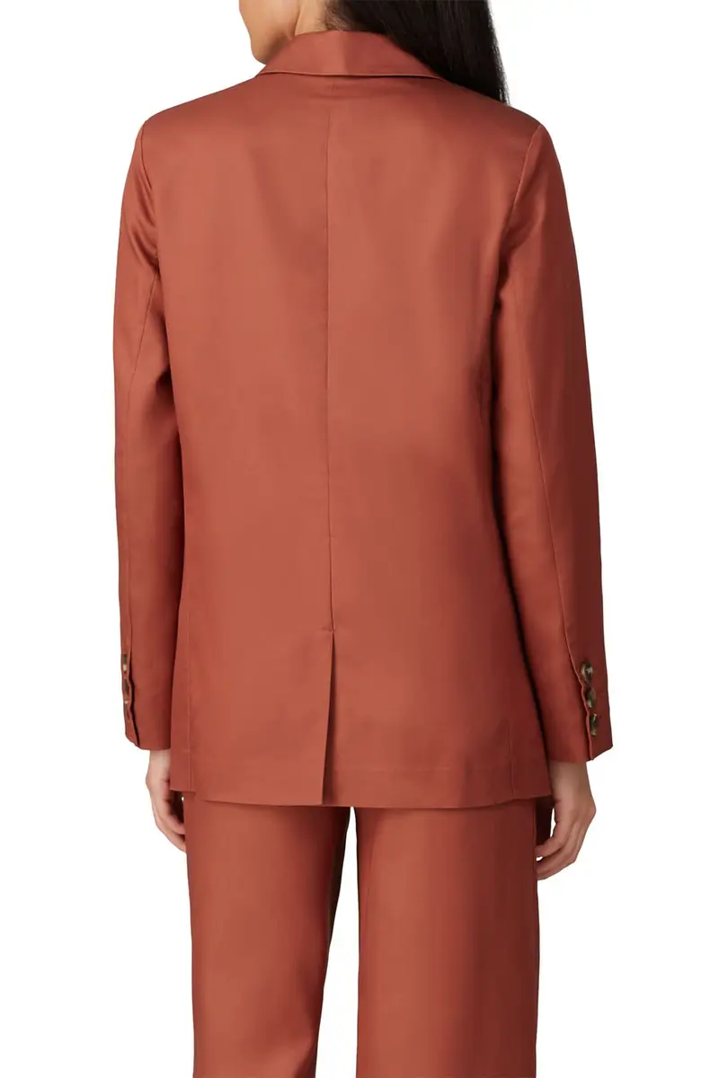 Sweet Baby Jamie Blazer Medium | Classic Double-Breasted Rust Suiting (70-120 chars) - view 4