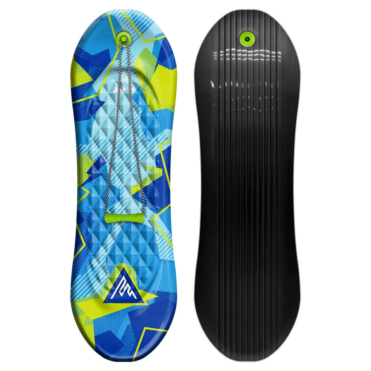 Artikfun Premium Foam Snowboard Sled 2-Pack | Contoured Foot Deck & Tow Rope | 48in-122cm | Safer Ride for All Ages - view 6