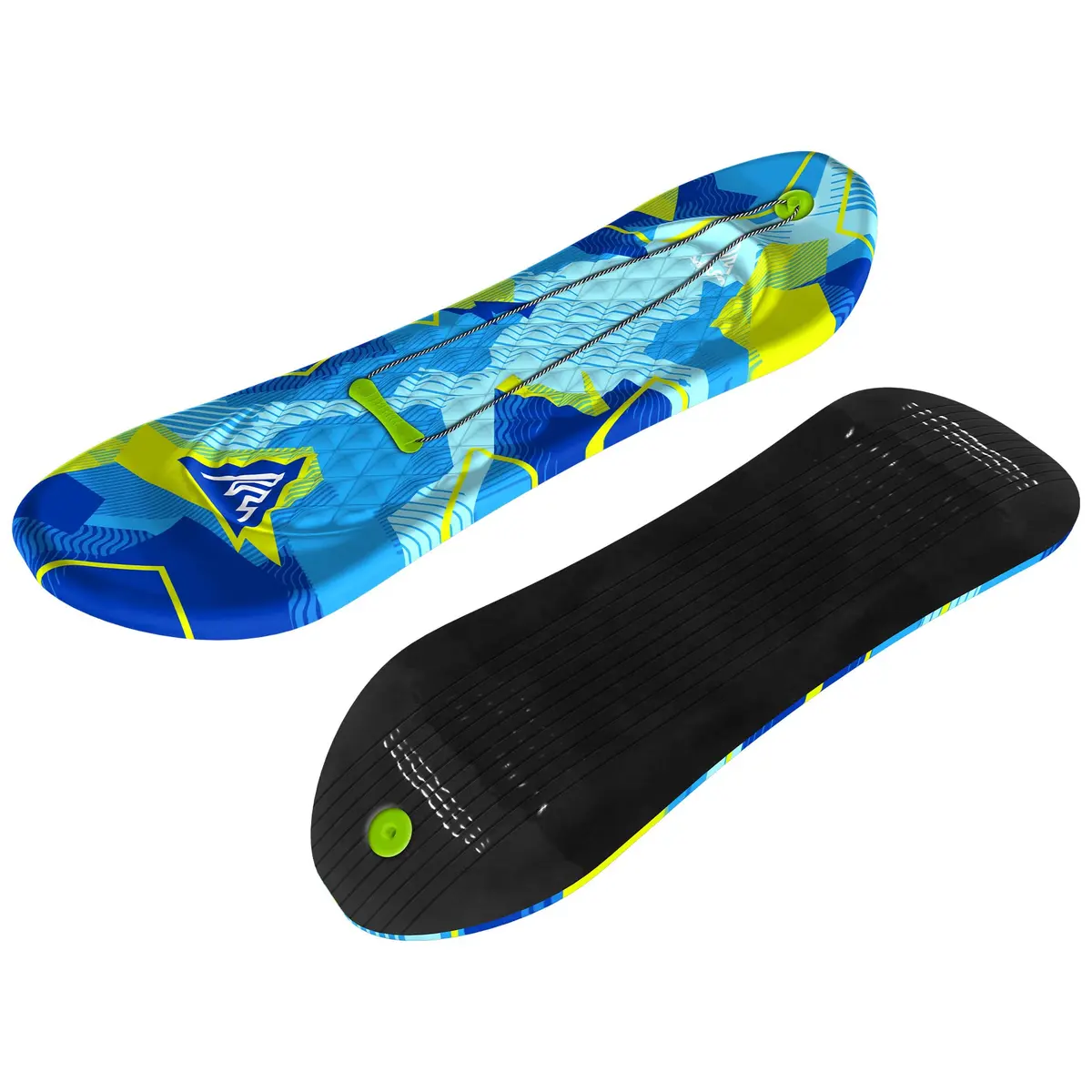 Artikfun Premium Foam Snowboard Sled 2-Pack | Contoured Foot Deck & Tow Rope | 48in-122cm | Safer Ride for All Ages - view 9
