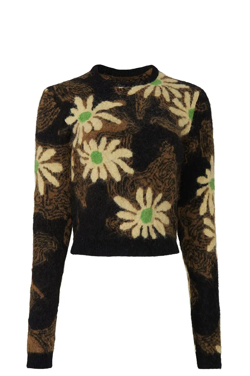 Nanushka Eloise Sweater Large | Whimsical Alpaca Wool Blend Pullover - view 2