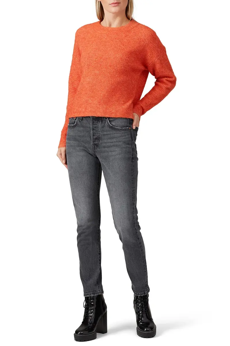 Heartloom Esther Sweater Crew Neck Cotton | Slouchy, Autumn Style (21in) - main product image