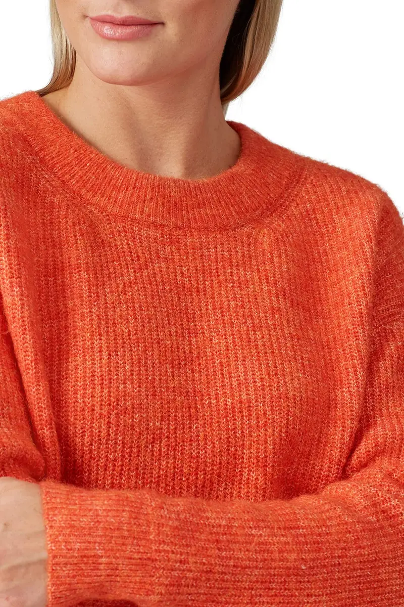 Heartloom Esther Sweater Crew Neck Cotton | Slouchy, Autumn Style (21in) - view 5