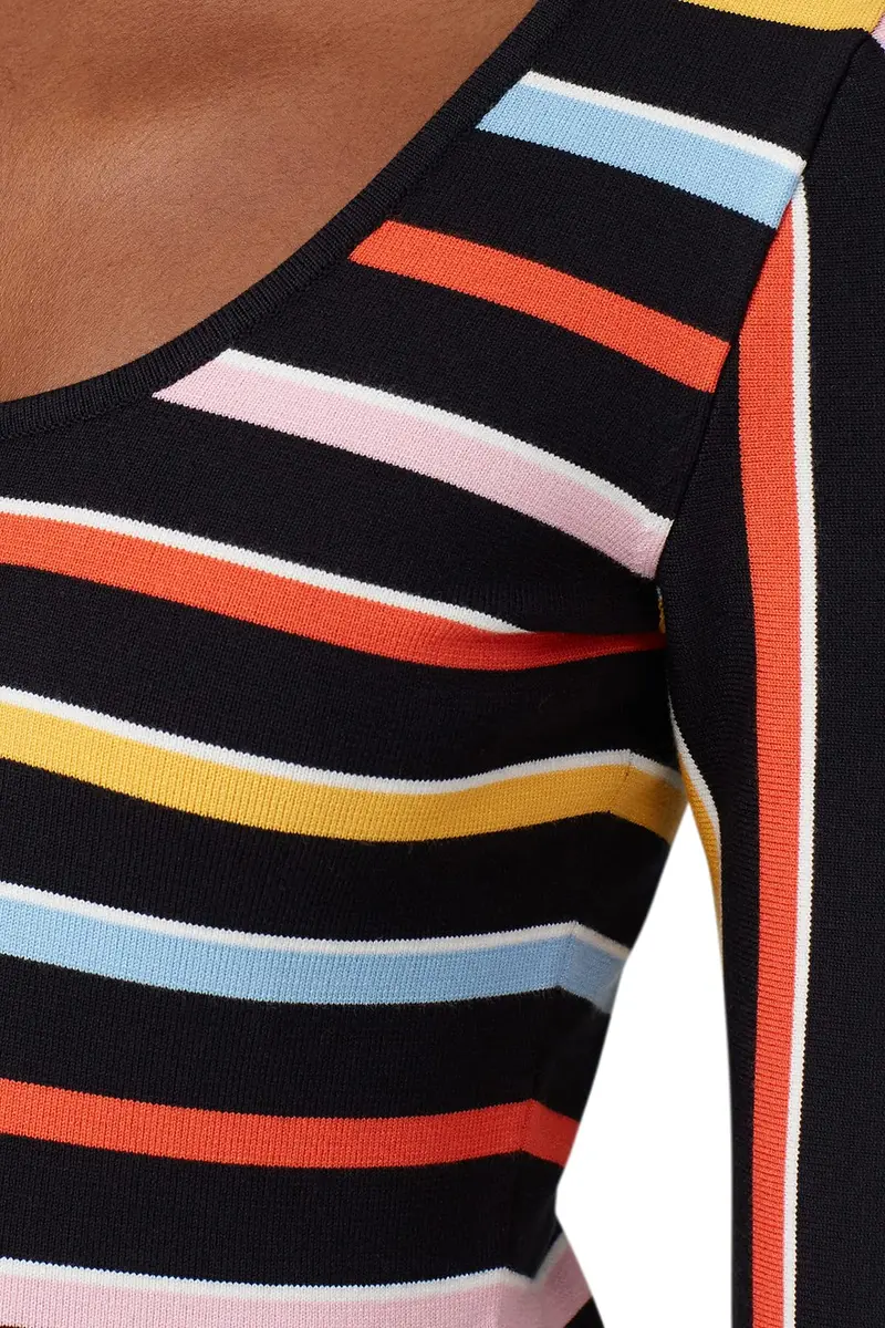 Great Jones Rent the Runway Pre-Loved Multi Striped Knit Sweater, Multi, Medium | Playful Style & Quality - view 4