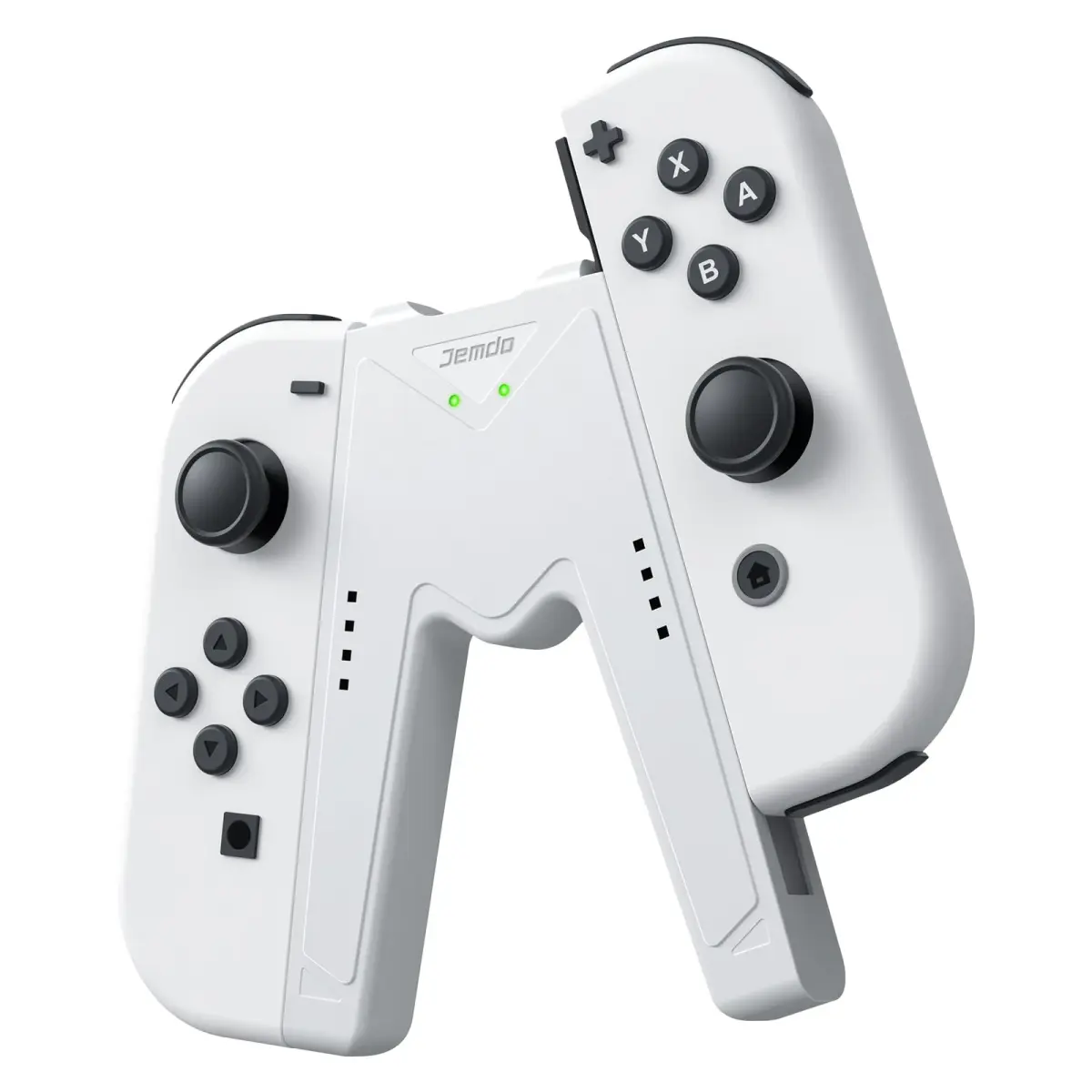 JINGDU White Joy-Con Charging Grip for Nintendo Switch & OLED | Play While Charging - main product image