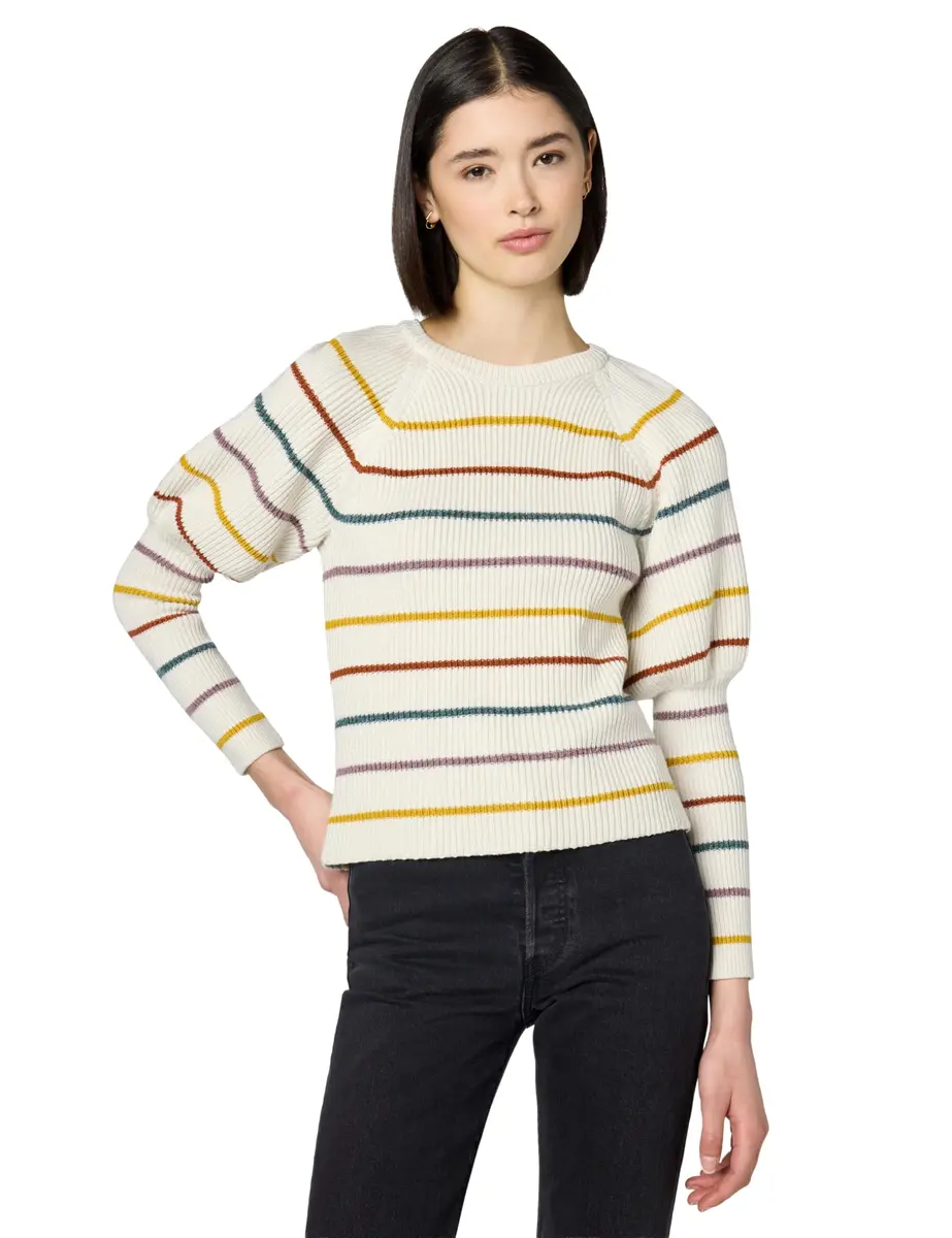 Saylor Keanne Sweater Crew Neck White Medium | Cozy & Stylish - main product image