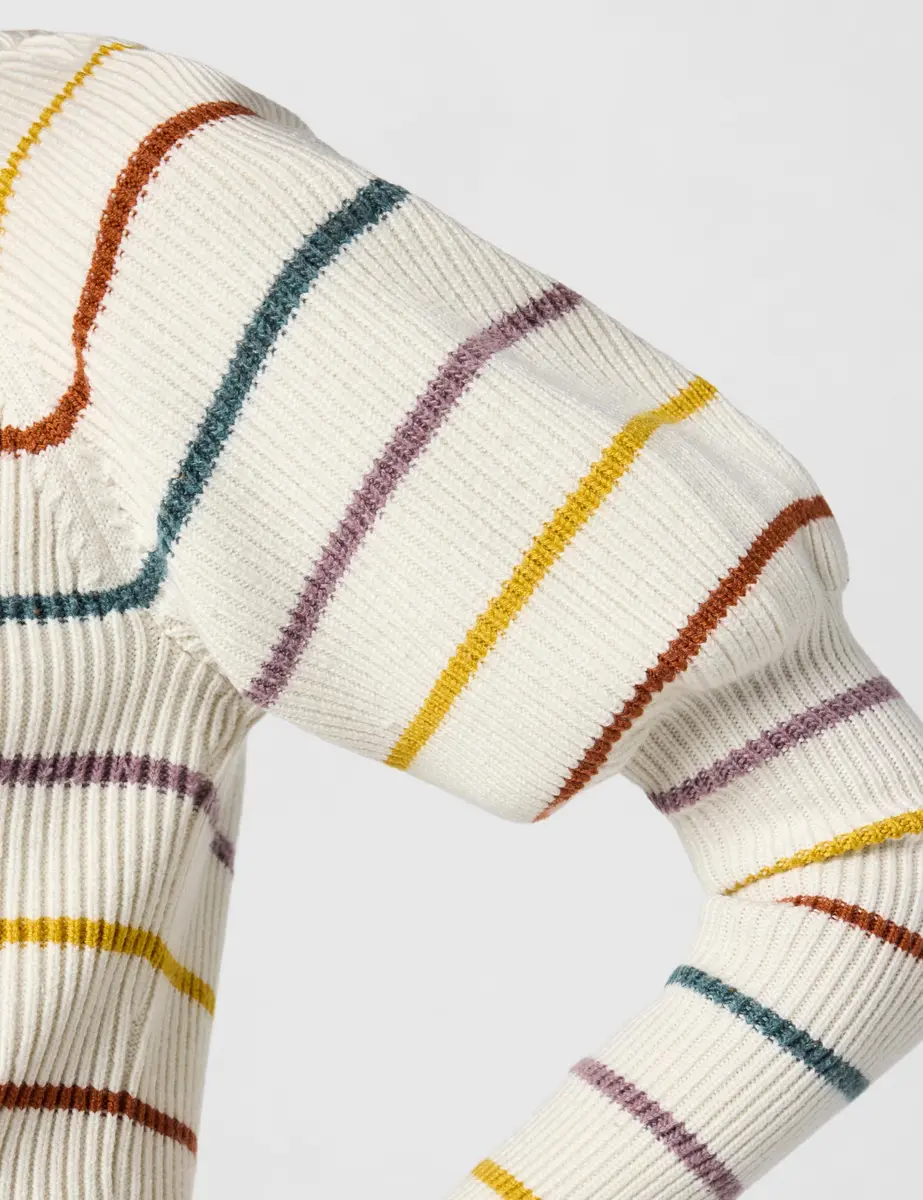 Saylor Keanne Sweater Crew Neck White Medium | Cozy & Stylish - view 5