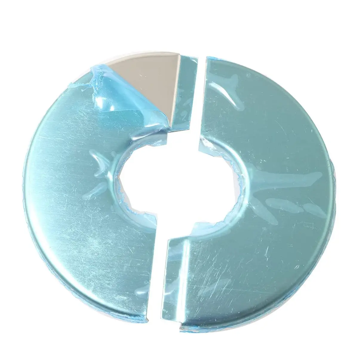 PZRT 2pcs Wall Split Flange | Stainless Steel Round Pipe Cover for 71mm Pipe - view 3