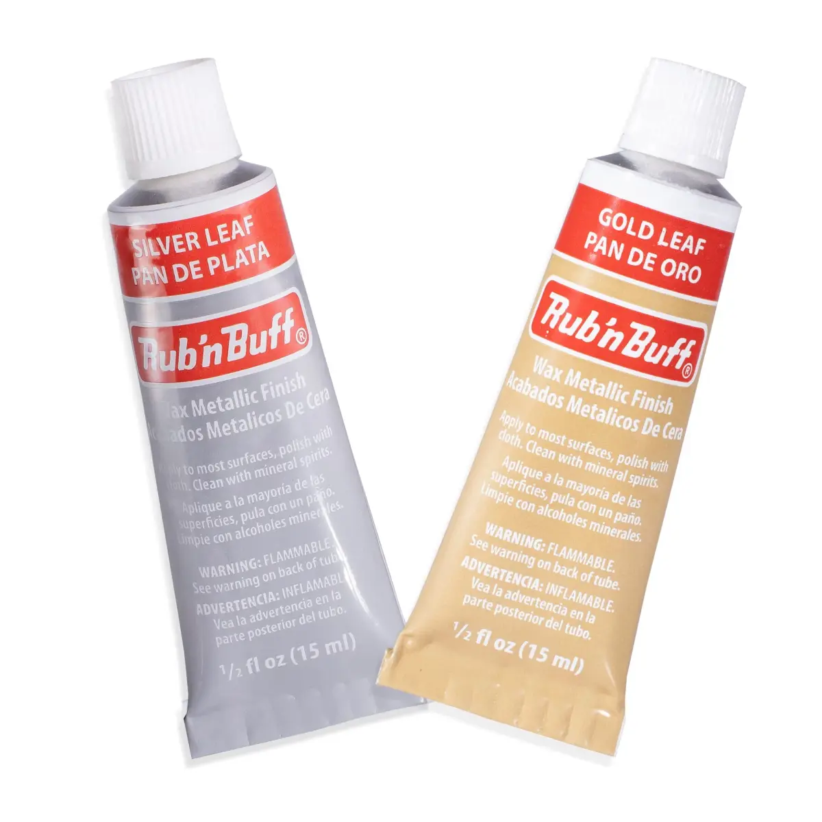 AMACO Rub n Buff Wax Metallic Finish Kit 15ml (0.5oz) Tubes | Gilding Wax for Crafts & Restoration - main product image