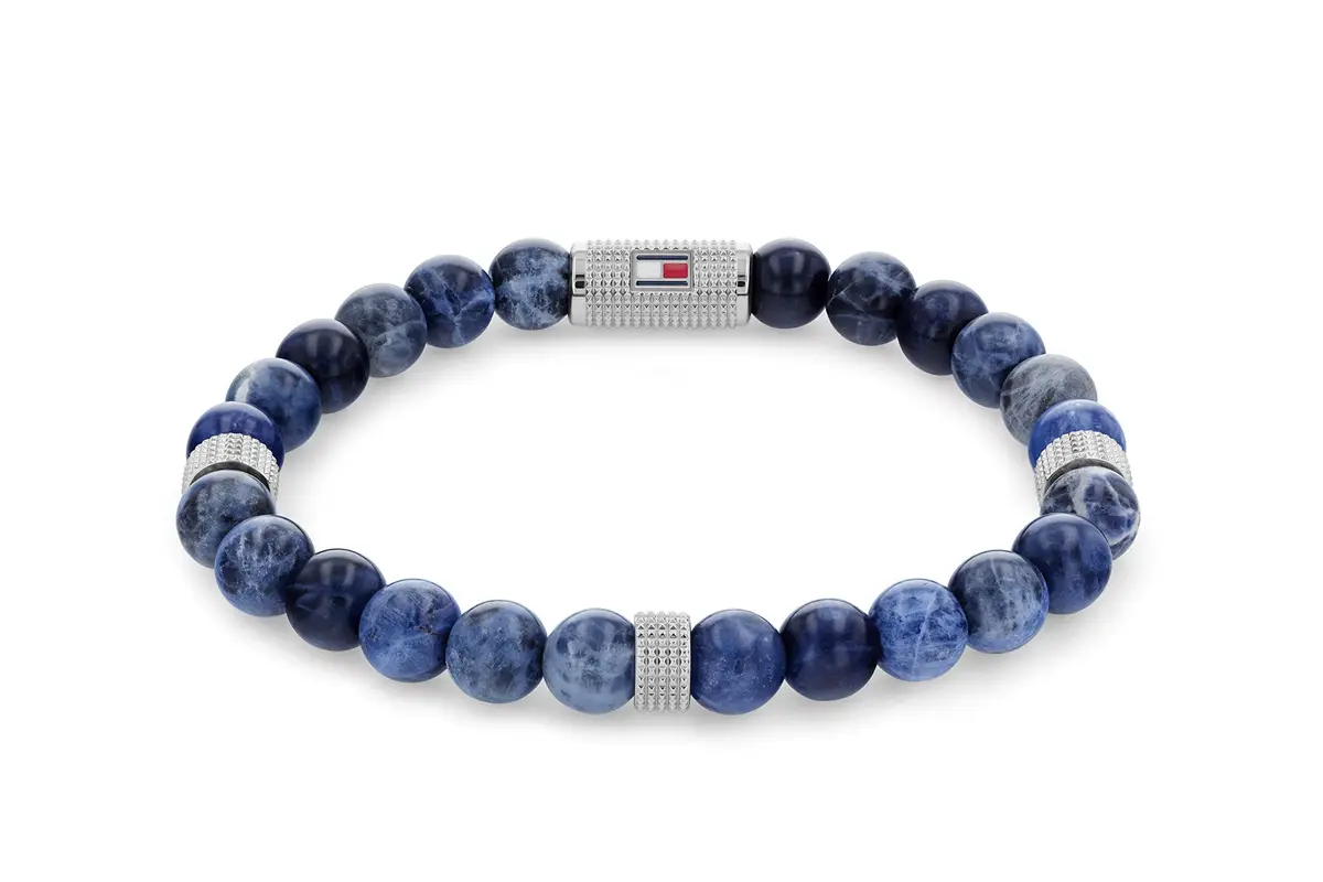 Tommy Hilfiger Beaded Stone Bracelet 185MM | Stylish Men's Jewelry Accessory - main product image