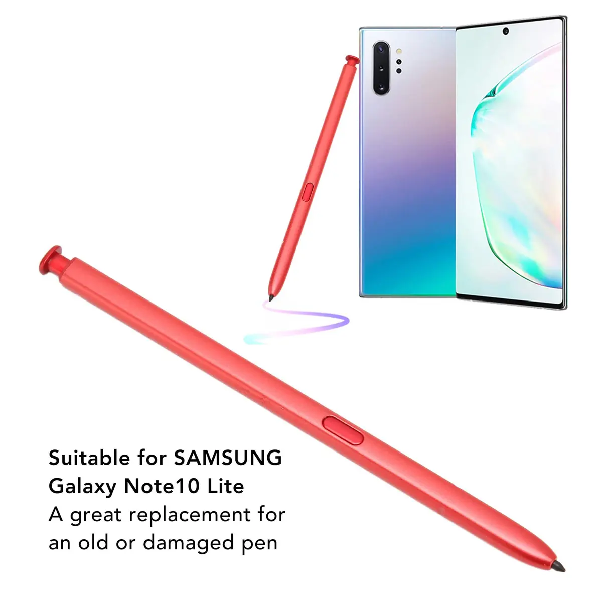 Cuifati Pen for Note 10 Lite | High Sensitivity Capacitive Stylus, Red - view 3