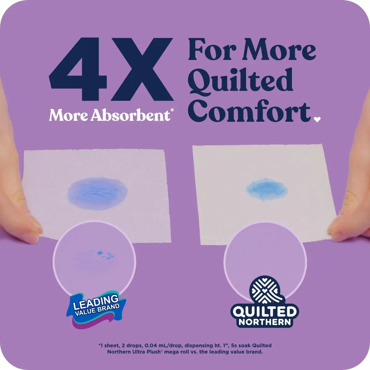 Quilted Northern Ultra Plush Toilet Paper, 6 Mega Rolls (1530 Sheets Total) | 3X Thicker, 3-Ply Soft Toilet Tissue - view 2