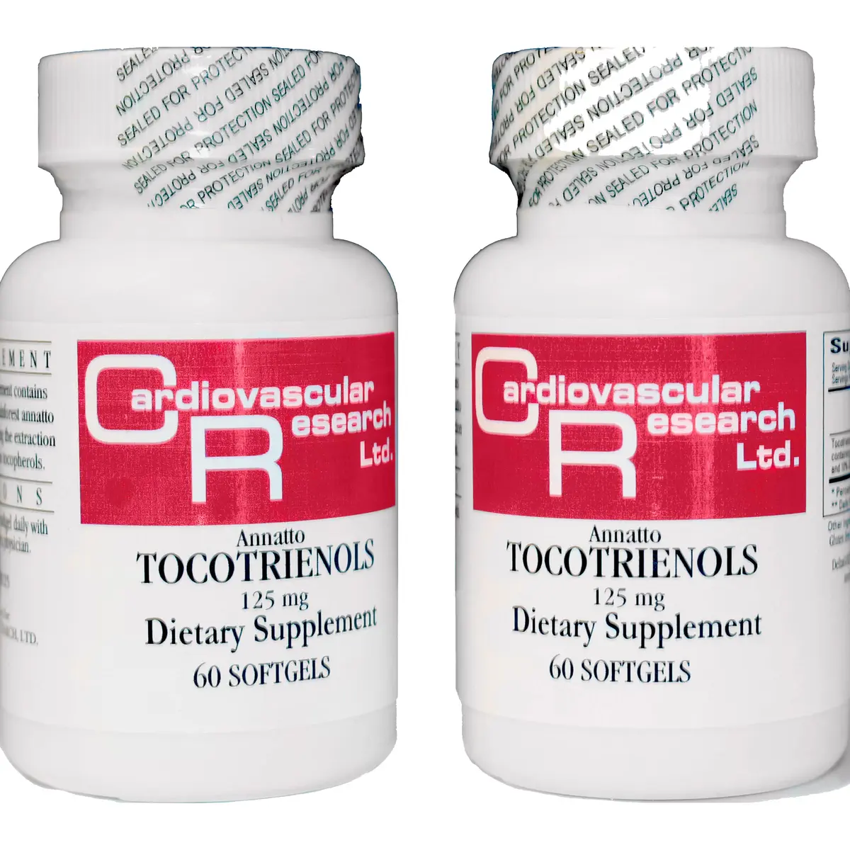 Cardiovascular Research 120 Softgels 125 mg Vitamin E Annatto Tocotrienols | Pure DeltaGOLD, 90% Delta & 10% Gamma, Gluten-Free - main product image