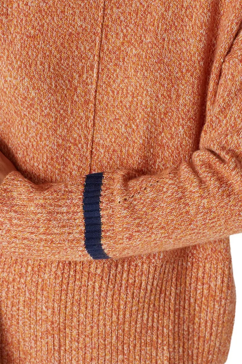 Charli Sweater Crew Neck Vivid Orange | Fall Cozy Knitwear (Small) - view 5