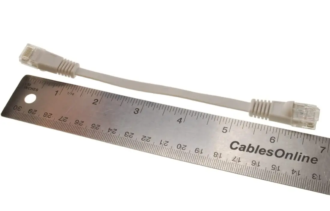 CablesOnline 5-Pack White 6-inch (15.24 cm) CAT6 UTP Ethernet Patch Cable | Flat Design, Bare Copper Wire - view 3
