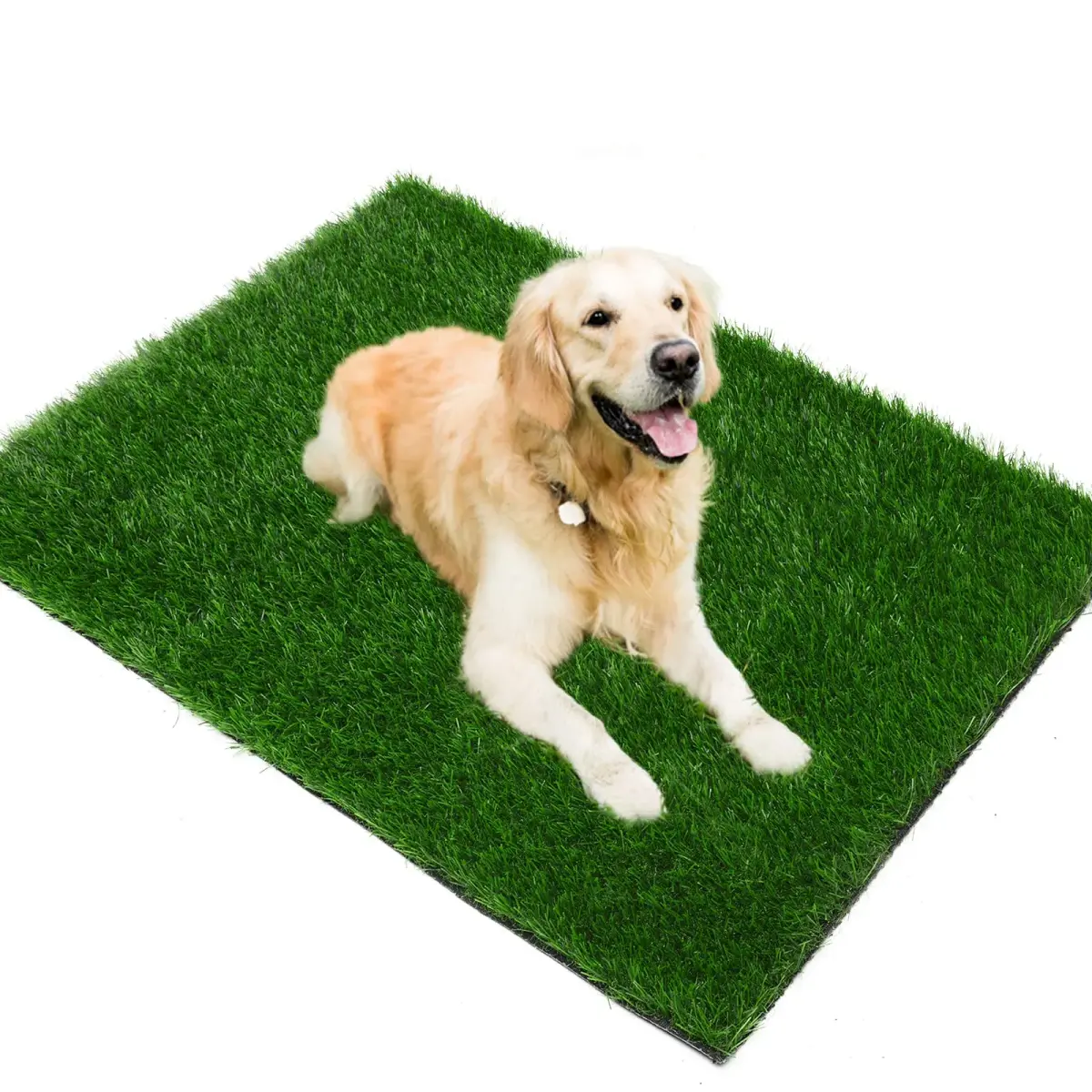 PICK FOR LIFE Artificial Grass Pad for Dogs Potty Training 100cm x 50cm (39.3x19.7in) | Fast-Drain & Easy Clean - main product image