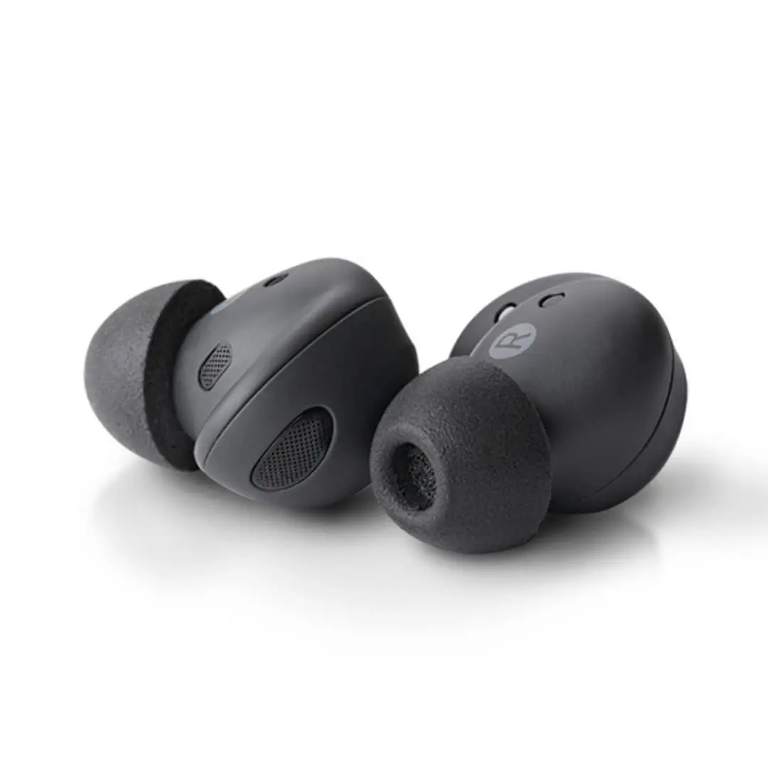 COMPLY Memory Foam Replacement Ear Tips for Samsung Galaxy Buds FE, Black, Small (3 Pairs) - main product image