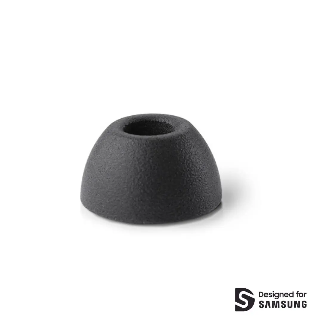 COMPLY Memory Foam Replacement Ear Tips for Samsung Galaxy Buds FE, Black, Small (3 Pairs) - view 2