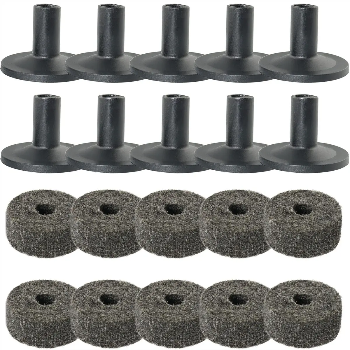 MEETOOT Cymbal Stand Felt Washer 10 Sets | Protects Cymbals & Improves Sound Quality - main product image