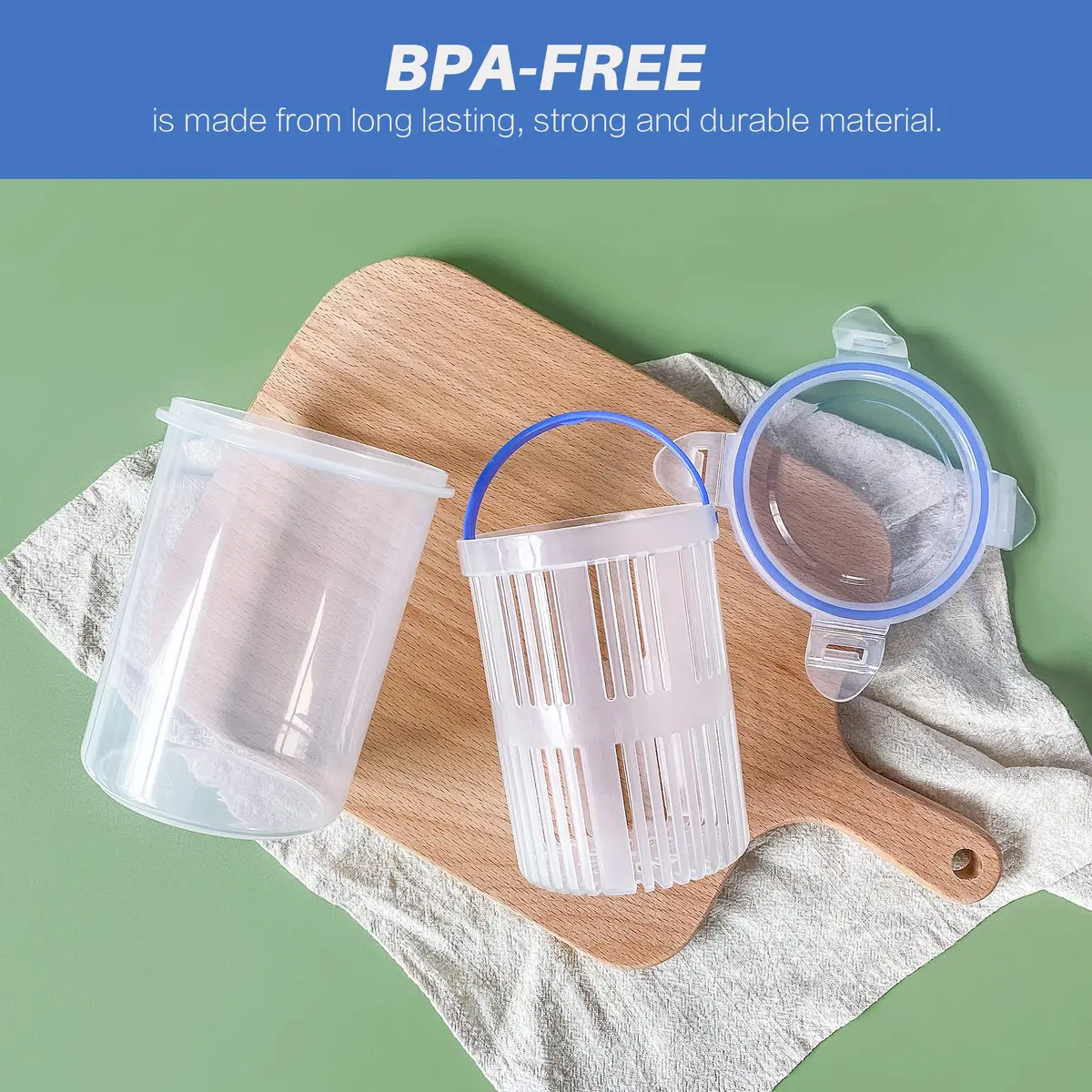 KIKINIKO Pickle Jar 24oz 2Pack | Leak Proof, Lock Lid, Suitable for Kimchi & Pickles - view 4
